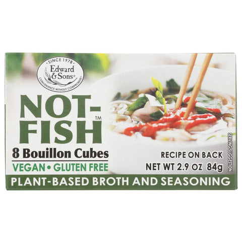 Edward & Son's Not Fish Bouillon Cubes - 2.9 oz | Vegan Black Market