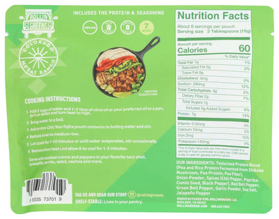 RollinGreens Plant-Based Chic'ken Chopped Fajita - 4.5 oz.