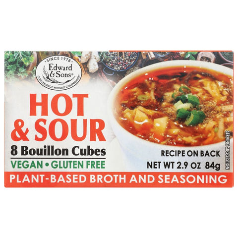 Edward & Son's Hot and Sour Bouillon Cubes - 2.9 oz