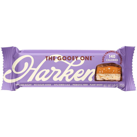 Harken The Gooey One Dates Salted Caramel Nougat Bar - 1.41 oz | Vegan Black Market | Harken Sweets Chocolate Bar