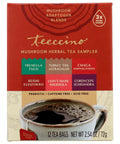 Teeccino Mushroom Herbal Tea Sampler Box -12 bg | Vegan Black Market