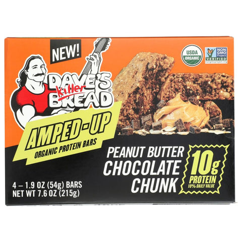 Dave's Killer Bread Peanut Butter Chocolate Chunk Organic Protein Bars - 7.6 oz