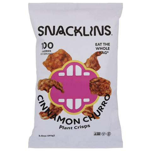 Snacklins Plant Crisps Cinnamon Churro - 3 oz | Snacklins | Snacklins Chips | Vegan Black Market