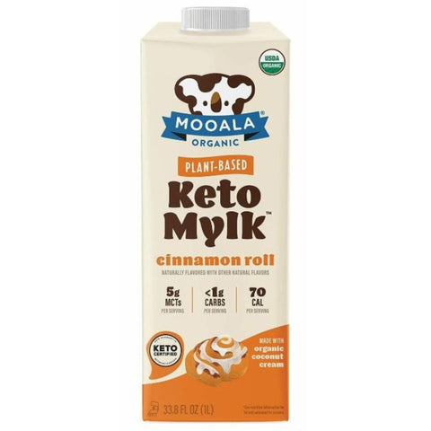 Mooala Organic Keto Mylk Cinnamon Roll - 33.8 fl oz | Mooala Keto Mylk | Vegan Black Market