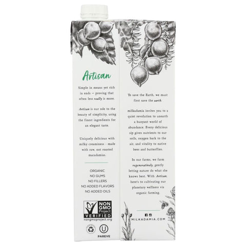 Milkadamia Artisan Organic Macadamia Milk - 32 fo