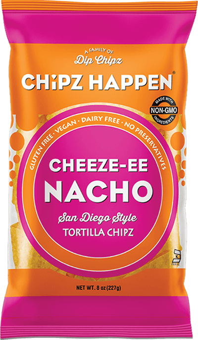Chipz Happen Cheeze-ee Nacho San Diego Style Tortilla Chipz - 8 oz