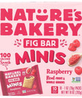 Natures Bakery Fig Bar Minis Raspberry - 10 oz | Vegan Black Market