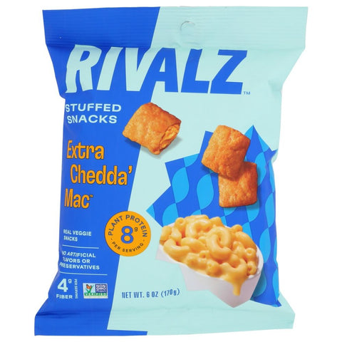 Rivals Stuffed Snacks Extra Chedda Mac - 6 oz | Rivals Snacks | Vegan Black Market