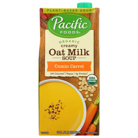 Pacific Foods Oat Milk Cumin Carrot Organic Creamy Soup -  32 oz | Vegan Black Market