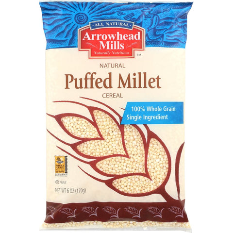 Arrowhead Mills Natural Puffed Millet Cereal - 6 oz | Vegan Black Market