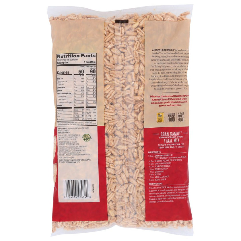 Arrowhead Mills Organic Puffed Kamut Cereal 6 oz Vegan Black Market