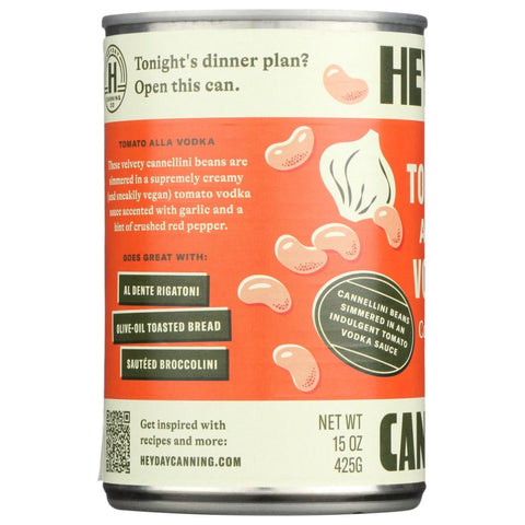 Heyday Canning Co Tomato Alla Vodka Cannellini Beans - 15 oz