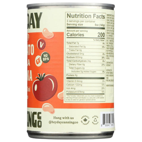 Heyday Canning Co Tomato Alla Vodka Cannellini Beans - 15 oz