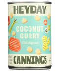 Heyday Canning Co Coconut Curry Chickpeas - 15 oz | Vegan Black Market