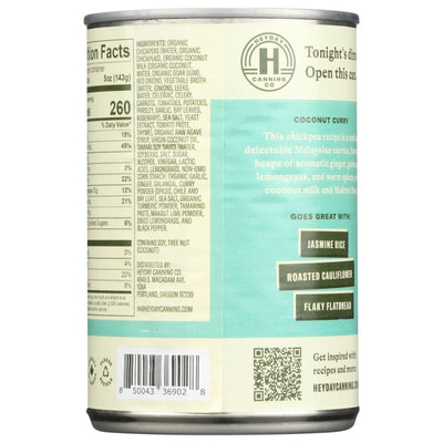 Heyday Canning Co Coconut Curry Chickpeas - 15 oz