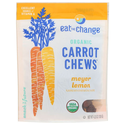Eat The Change Organic Carrot Chews Meyer Lemon - 4.2 oz | Eat The Change | Vegan Black Market
