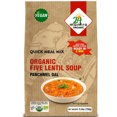 24 Mantra Organic Five Lentil Soup Panchmel Dal - 5.3 oz.