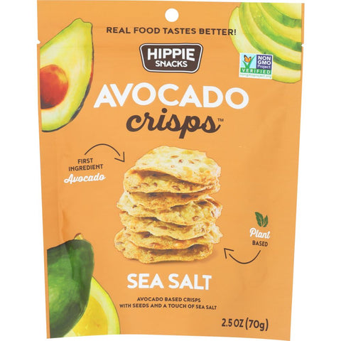 Hippie Snacks Avocado Crisps Sea Salt - 2.5 oz | Vegan Black Market