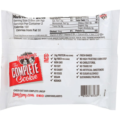 Lenny & Larrys The Complete Cookie Double Chocolate - 4 oz