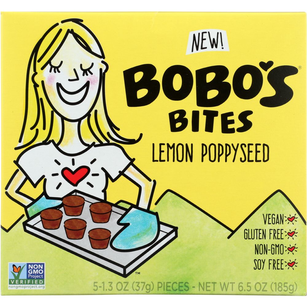 Bobo's Bites Lemon Poppyseed - 6.5 oz
