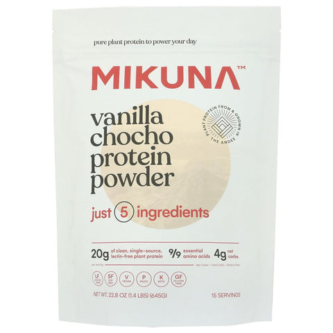 Mikuna Vanilla Chocho Protein Powder - 22.8 oz | Vegan Black Market