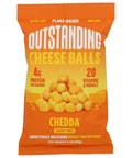 Outstanding Foods Chedda Cheese Balls - 3 oz | Outstanding Cheese Balls | Vegan Black Market