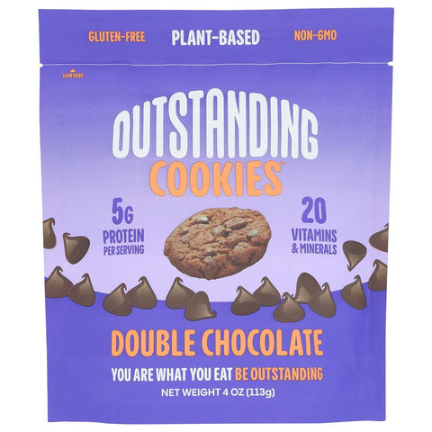 Outstanding Foods Double Chocolate Cookies - 4 oz | Outstanding Cookies | Vegan Black Market