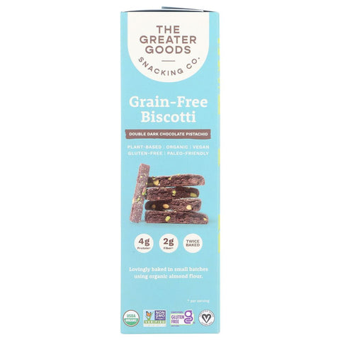 The Great Goods Snackin Grain Free Biscotti Dark Chocolate Pistachio - 4 oz