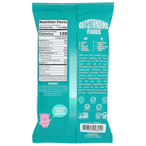 Outstanding Foods' Pigout Crunchies Salt & Vinegar - 3.5 oz