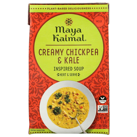 Maya Kaimal Creamy Chickpea And Kale Soup - 17.6 oz | Vegan Black Market