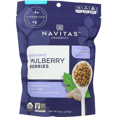 Navitas Organic Mulberry Berries - 8 oz | Navitas | Vegan Black Market
