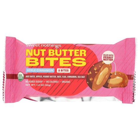 Sweet Nothings Nut Butter Bites Apple Cinnamon - 1.4 oz | Vegan Black Market