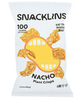 Snacklins Nacho Plant Crisps - 3 oz | Snacklins | Snacklins Nacho Plant Crisps - 3 oz | Snacklins Chips | Nacho Vegan Black Market