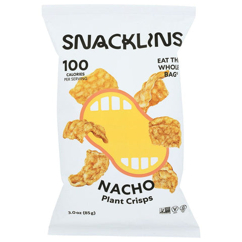 Snacklins Nacho Plant Crisps - 3 oz | Snacklins | Snacklins Nacho Plant Crisps - 3 oz | Snacklins Chips | Nacho Vegan Black Market