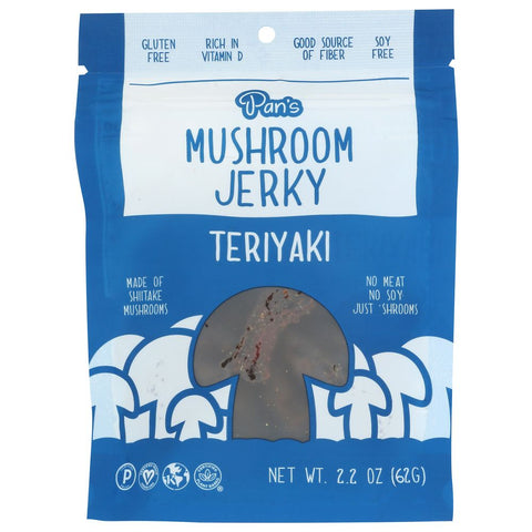 Pans Mushroom Jerky Teriyaki - 2.2 oz | Vegan Black Market