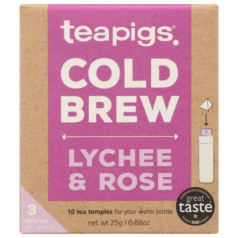Teapigs Cold Brew Lychee & Rose - 10 Bags  | Tea Pigs | Teapigs Tea | Veagn Black Market