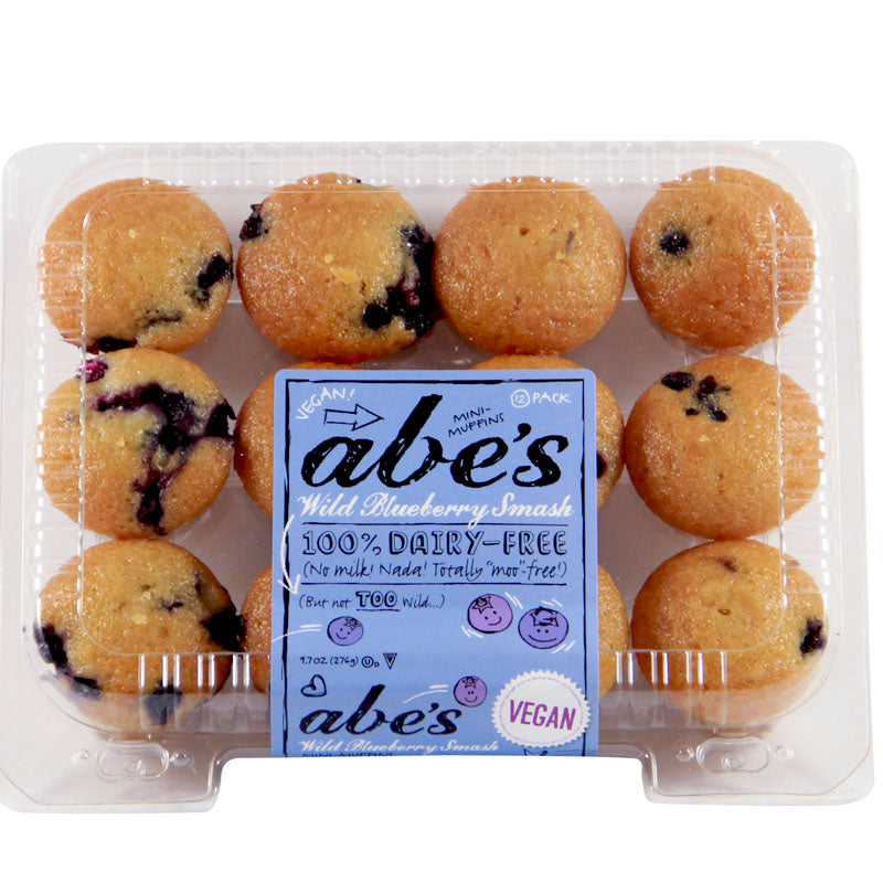 Abe's Wild Blueberry Smash  MiniVegan Blueberry Muffins- 10 oz.