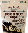 Gluten Free Raw Coconut Chews Chocolate Cacao Nibs- 5 oz.