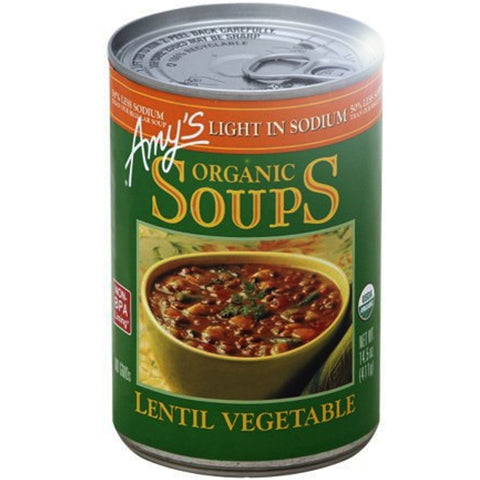amys lentil vegetable soup | Amy's Organic Lentil Vegetable Soup (Light in Sodium)- 14.5 fl oz. | Vegan Black Market