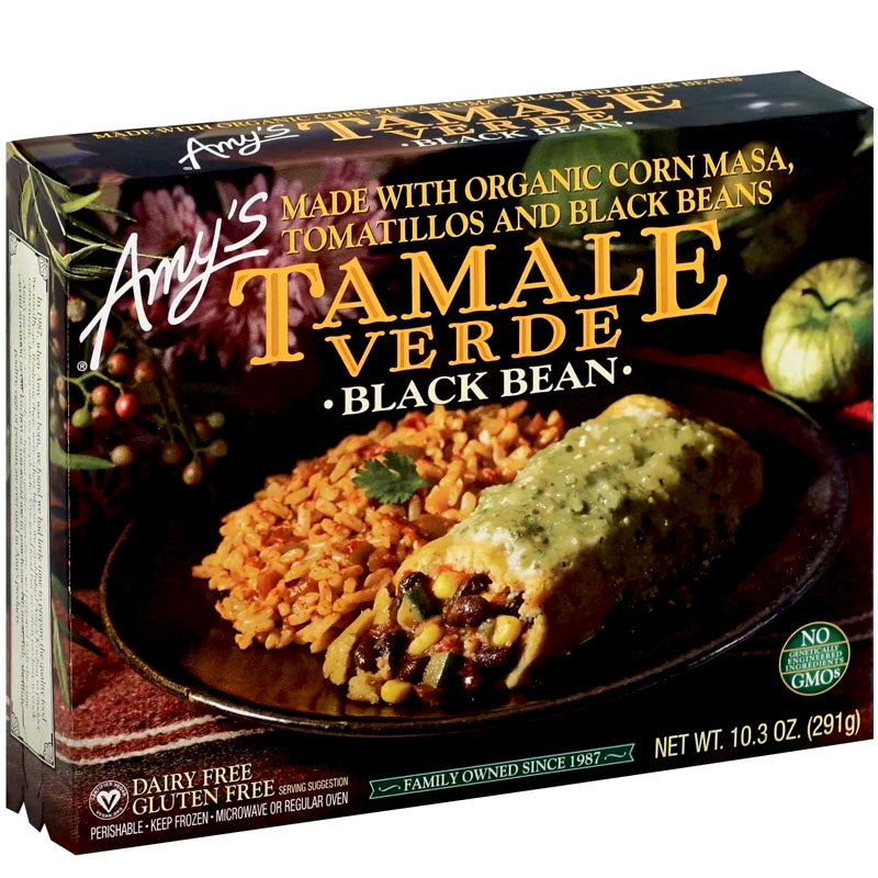 Amy's Frozen Tamale Verde Black Bean - 9 oz.