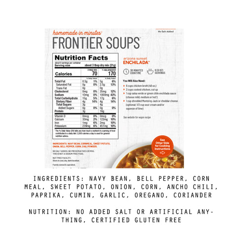 Frontier Soups Arizona Sunset Enchilada Soup Mix - 5.75 oz.