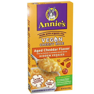 Annie's Vegan Cheesy Rice - Aged Cheddar Flavor