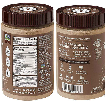 Barney Butter Chocolate Powdered Almond Butter - 8 oz.