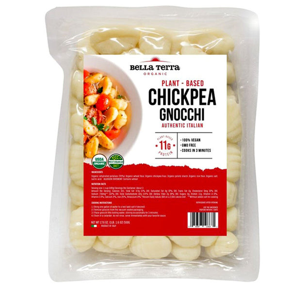 Organic Chickpea Gnocchi 17.6 oz. Bella Terra Vegan Vegan Black