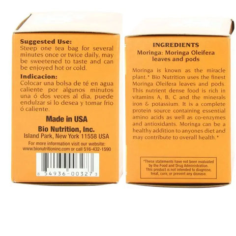Bio Nutrition Moringa Tea Bags - 30 bg.