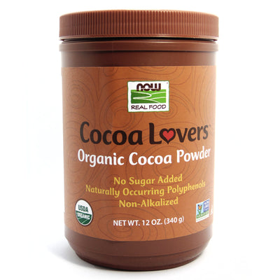 Now Real Food Cocoa Lovers Organic Cocoa Powder