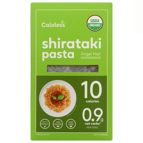 Caloless Shirataki Pasta Angel Hair - 14.8 oz Caloless Shirataki Pasta | Angel Hair Shirataki Noodles | Shirataki Noodles Low Carb