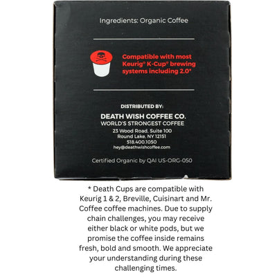 Death Wish Coffee Dark Roast Death Cups - 10 cp.