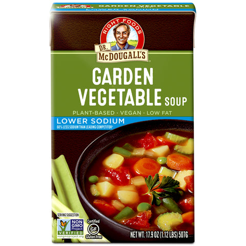 Dr. McDougall's Garden Vegetable Soup Lower Sodium - 17.9 oz.