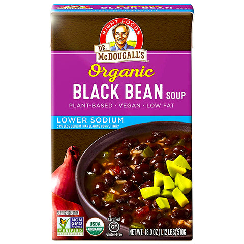 Dr McDougalls Organic Black Bean Soup | Vegan Black Market